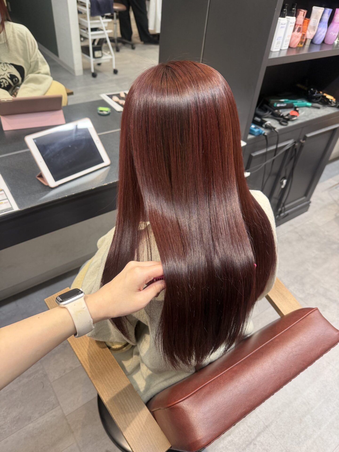 ブリーチなし チェリーレッド