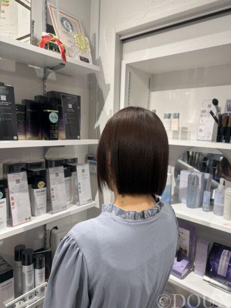 縮毛矯正×ぱつっとボブ