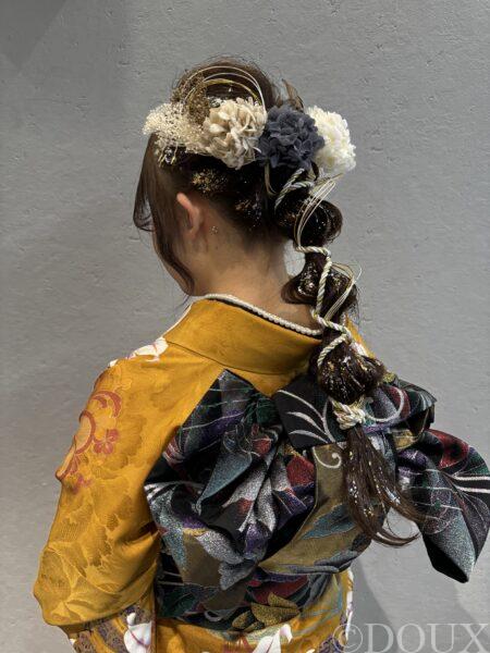 成人式ヘアアレンジ｜編み下ろし