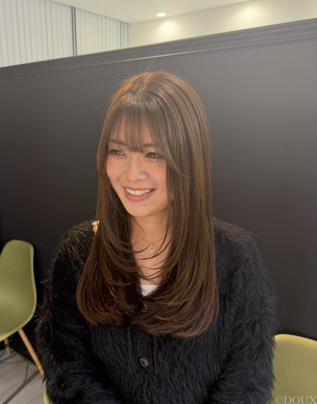 グレージュ/レイヤーカット