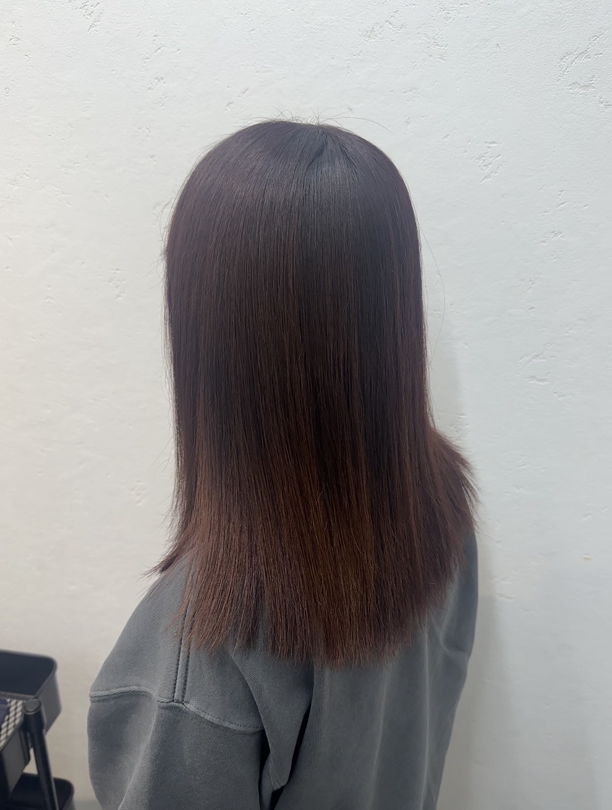 自然な明るさを活かした　　　　　ボルドーカラー